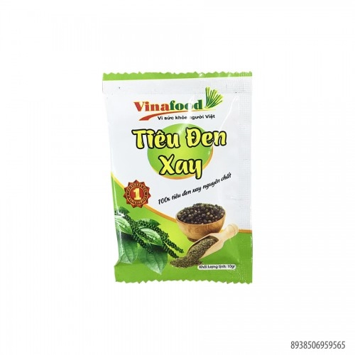 Bột Tiêu Đen Xay VinaFood 10gr Bột Tiêu Đen Xay VinaFood 10gr
